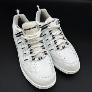 Brunswick Men’s Phantom Bowling Shoes K108-9 White 10M Leather Uppers